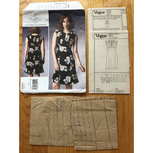 Misses Dress Pattern Vogue American Designer 1371 Tracy Reese UNCUT Size 14 - 22 - Picture 5 of 6